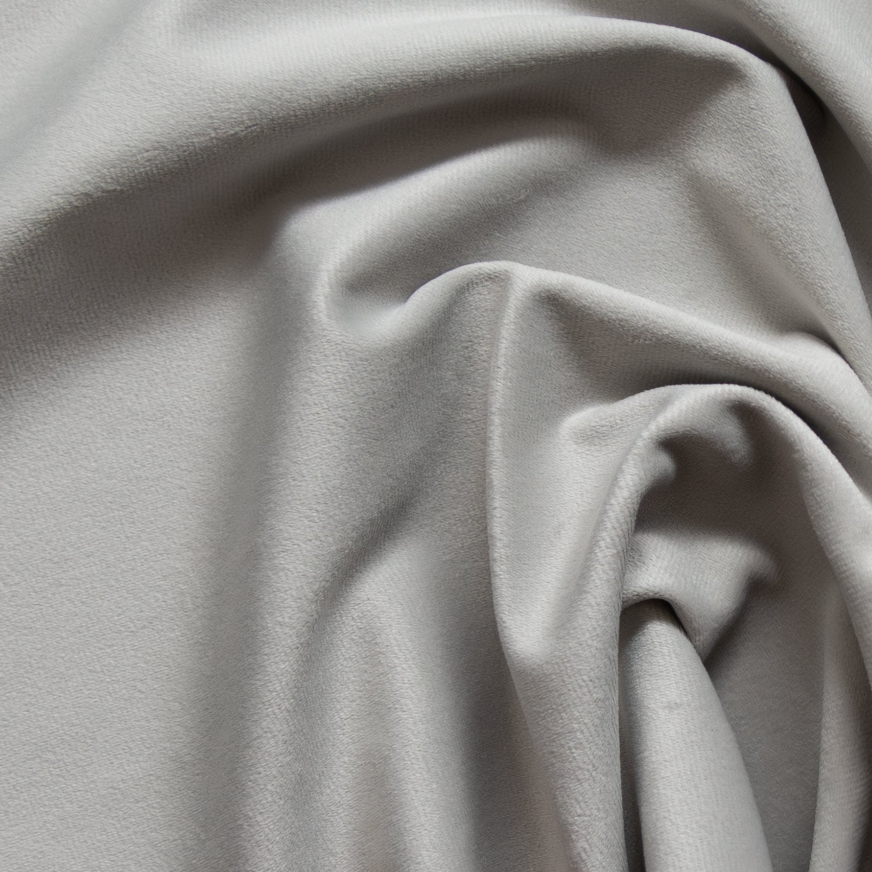 Light Silver Plush Velvet